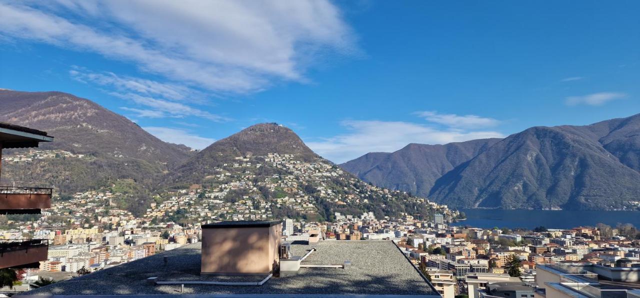 Lugano Lakeview Apartment Private Parking & Self Check-In Dış mekan fotoğraf