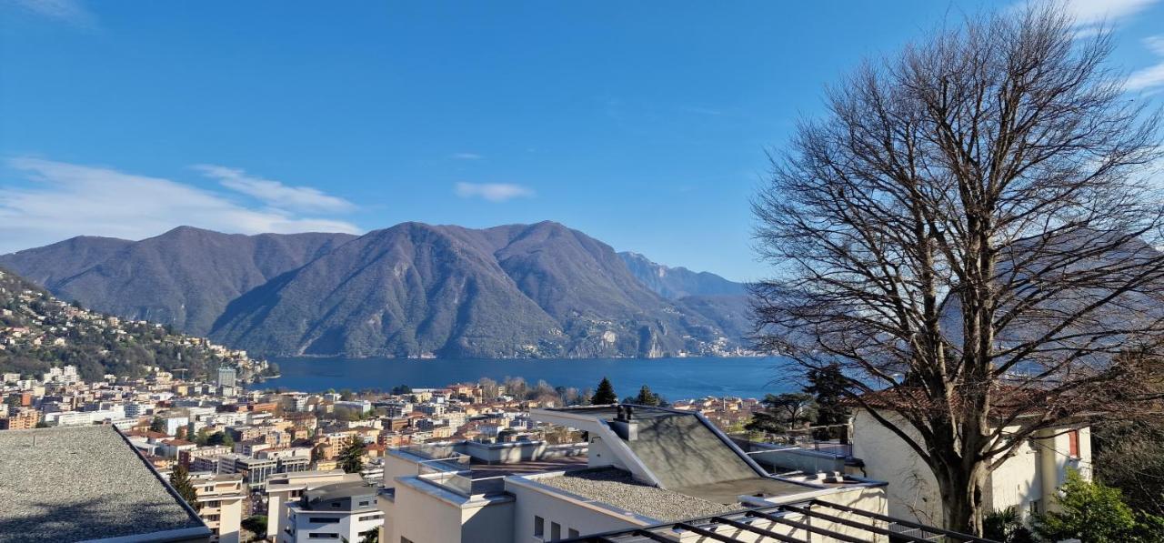 Lugano Lakeview Apartment Private Parking & Self Check-In Dış mekan fotoğraf
