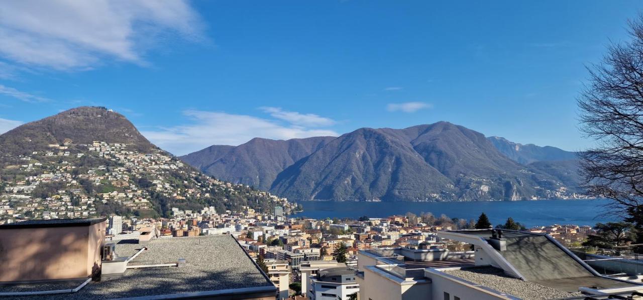 Lugano Lakeview Apartment Private Parking & Self Check-In Dış mekan fotoğraf