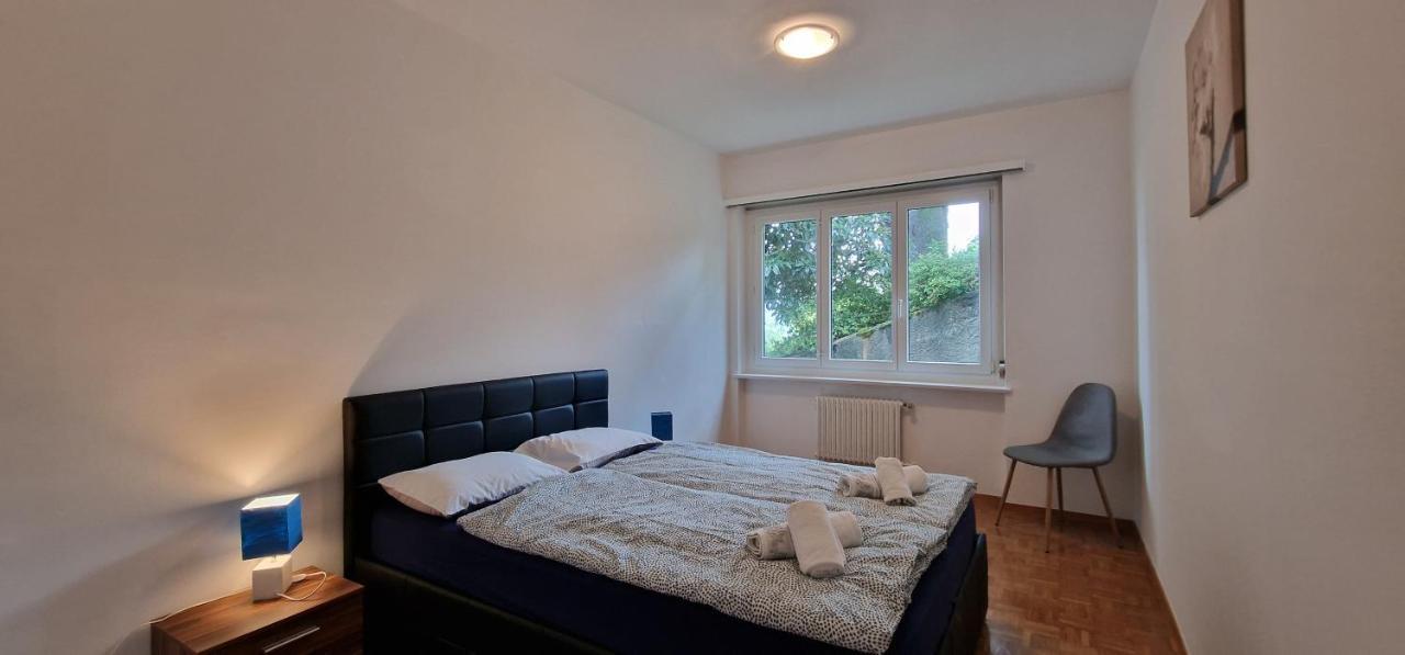 Lugano Lakeview Apartment Private Parking & Self Check-In Dış mekan fotoğraf